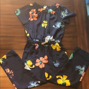 J Crew Navy Floral Jumper